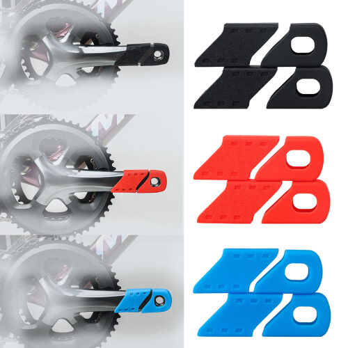 2pack Silicones Bicycles Cranks Arm Protector Cover Road-Green 2
