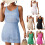 Multifunctioneel damesstrandshirt Cover-up-abrikoos S 2