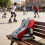 Compact Foldable Ice Skate Backpack With Adjustable-Red 7