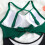 Women's blocked  cutout strap swimsuit-Silver XXL 2