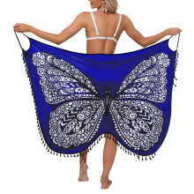 Breathable Quick Drying Swimsuit Cover Up Dress-Blue M