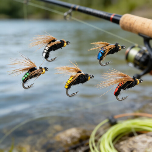 10pcs Realistic Softable Rubber Fishing Lures Set With 1