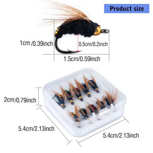 10pcs Realistic Softable Rubber Fishing Lures Set With 2