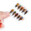 10pcs Realistic Softable Rubber Fishing Lures Set With 6
