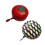 Compacts Waterproofed Bicycles Bells With-Color dots on black 3