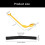 Golf Swing Correcting Band Adjustable Golf-black with yellow 4