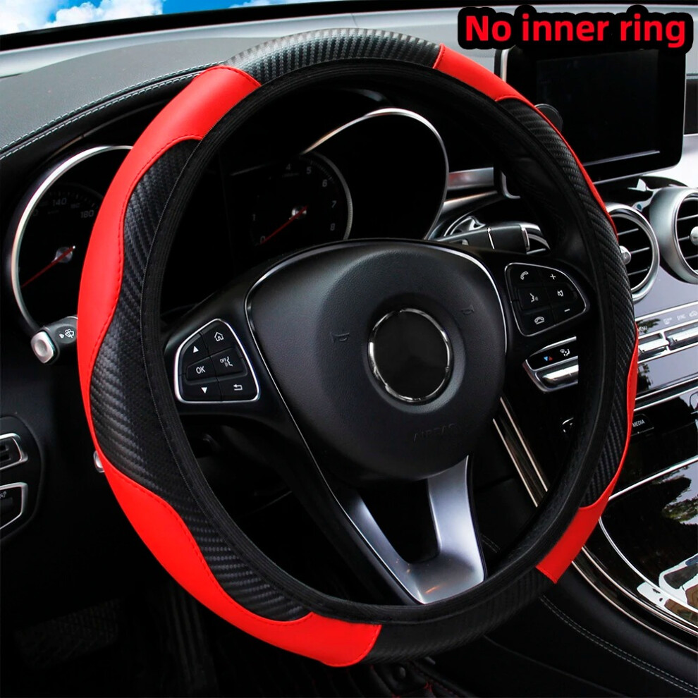 Pu Carbon Fiber Steering Wheel Cover 15 Inch 4062186885259