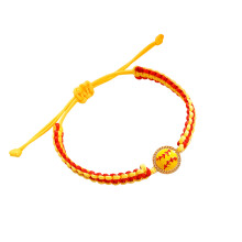 Sportliches gewebtes Armband mit Fußball-Volleyball--Baseball