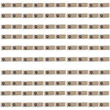 Detachable Label for Sizes Identification Washable Fabric-gold M