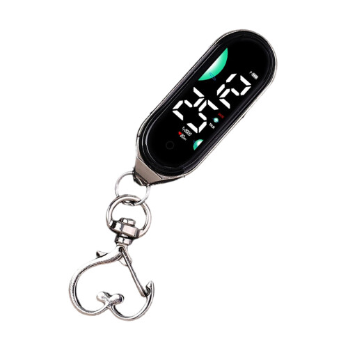 Waterproof Led Electronic Hanging Watch Night Lights-Silver