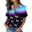 Women's Button-Down Shirts, Short Sleeve, V-Neck,-Yellow M 4