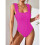 Sport Swimsuit Polyester Texture with Quick Drying-dark brown M 6