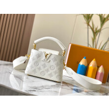 LV Capucines Mini Broderie Anglaise Bag 21×14×8cm