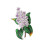 Effortlessly Portable Hydrangea Brooch Designed for-Purple 1