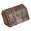 Rustics Wood Storage Box Featuring Lock Clasp-distressed gray 1