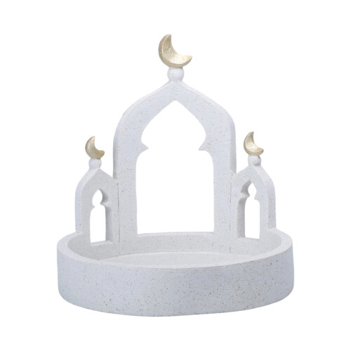 Goud witte moskee toren display ornament islamitische-2