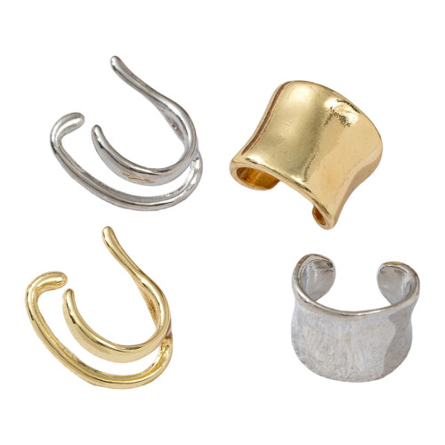 Multifunctional Arc Shape Copper Ear Cuff Not-Gold-color A 1