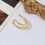 Multifunctional Arc Shape Copper Ear Cuff Not-Gold-color A 6