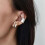 Multifunctional Arc Shape Copper Ear Cuff Not-Gold-color A 7