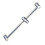 Simple Installation Adjustable Shower Poles-Round plating 1
