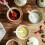 Ceramic Container for Home and Office Salt Glaze Finish-Flower 2