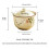 Ceramic Container for Home and Office Salt Glaze Finish-Flower 3