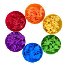 Ensemble de jouets arc-en-ciel pour le comptage - 56 pièces, Océans, dès 3 ans