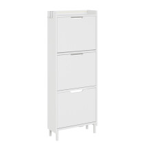 SoBuy White Shoe Cabinet 50x19x131 cm