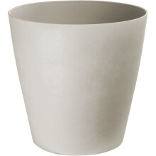 Runder Blumentopf - GARDEN ID - Swing Cone - Ø 30 - 14 L - H 29 cm - Weißer Stein