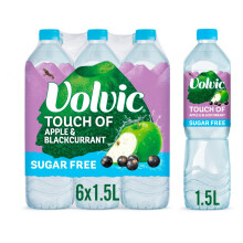 Volvic Touch of Apple & Blackcurrant 1.5Ltr (Pack of 6)