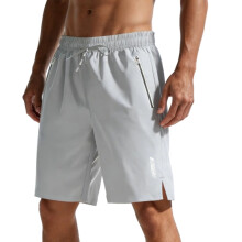 Loose Fit Men's Shorts Quick Dry Beach Bottoms-light gray S