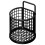 Strong Iron Bathroom Storage Tray With Protective-Black 1 1
