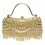 Funkelnde Strass-Handtasche, Abendtasche, Schultertasche-Gold 1