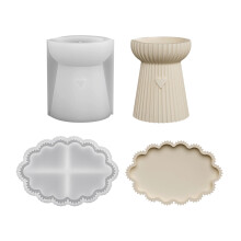 Food Grade Silicone Candle Holder Mould For Home Decoration Craft