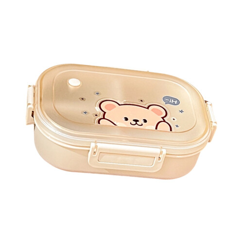Portable Leak Proof Food Storage Container For-Creamy White