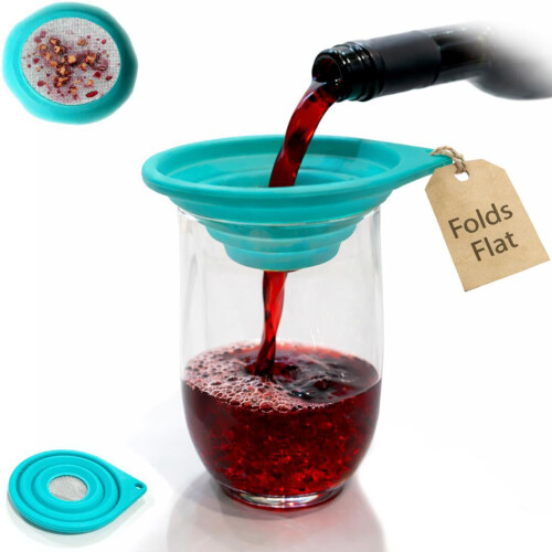 Collapsing Design Silicone Strainer With Fine Mesh Steel-1 2
