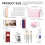 Professional Cosmetic Set With 6 Colors Eye Shadow Double Ended 3