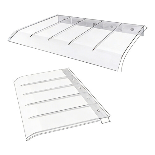 Window Awning Door Awning Easy Installation Impact-flat 40x40cm 2
