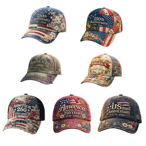 Durable Adjustable Baseball Cap Sun Hat Commemorative-YC260104 1