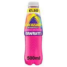 Lucozade Energy Zero Sugar Drink Grafruitti 500ml (Pack of 12)