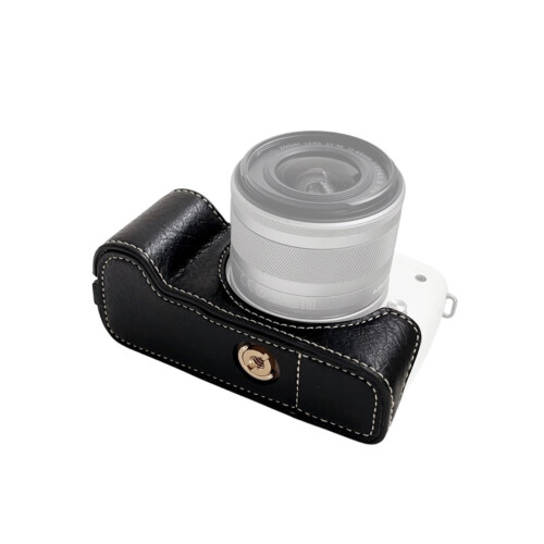 Étui pour EOS M50/M50 II/M5 avec sangle Noir/Blanc/Rose