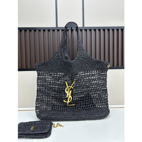 YSL Raffia Icare Tote Large 58cm