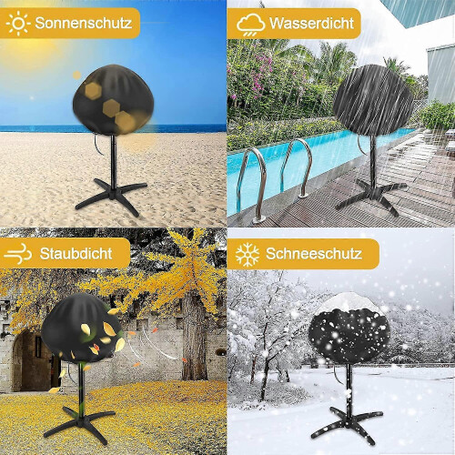 50 x 45 cm Waterproof Round Grill Cover_Surprise Gift 2
