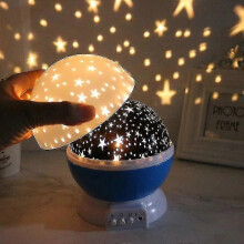 Galaxy Projector Starry Sky Rotating Led Night Light Planetarium Kids Bedroom Star Night Lights Moonlight Children Gift Lamp_Black_Surprise Gift