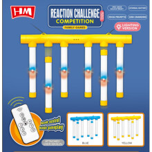 Catching game with falling sticks, hand-eye coordination & reaction training toy yellow lighting remote control yellow_Lighting remote control/yellow