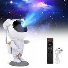 Night light - Star projector with LED lamp - Astronaut_600_Surprise Gift