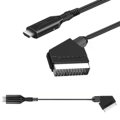 Scart-zu-HDMI-Konverter oder Videoadapter kompatibel mit HDTV/DVD/Set-Top-Box/PS3/PAL/NTSC – Überraschungsgeschenk 2