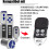 Crawcompatibled EA433 2KS/4KS Hand Transmitter - 2-pack - 433.92MHz Scroll Code Remote Control_Surprise Gift 2