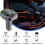 Trasmettitore FM Bluetooth per auto, accessori per auto Bluetooth 5.0, vivavoce Bluetooth per auto, adattatore musicale Bluetooth per auto, 2 USB + T 3