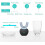 Electric Toothbrush, Automatic Toothbrush, U-Shaped Sonic Toothbrush compatible Whiter Teeth with Replaceable Brush Heads Black_Surprise Gift 5